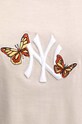 47 brand t-shirt bawełniany MLB New York Yankees BB017TMRKQI608520BN beżowy