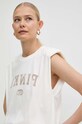 Хлопковый топ Pinko бежевый 104268.A25Z