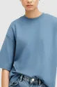 Bombažna kratka majica AllSaints AMELIE TEE mornarsko modra