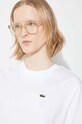 Pamučna majica Lacoste TF7215 bijela