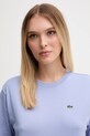 Lacoste tricou din bumbac albastru TF7215