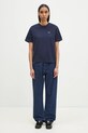 Lacoste tricou din bumbac bleumarin TF7215