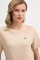 Lacoste t-shirt bawełniany beżowy TF7215