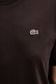 Lacoste t-shirt bawełniany brązowy TF7215