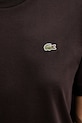 Lacoste t-shirt bawełniany brązowy TF7215