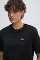 Lacoste t-shirt bawełniany czarny TF7215