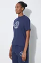 námořnická modř Nike T-shirt boyfriend avec petit logo virgule Violet
