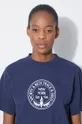 Nike T-shirt boyfriend avec petit logo virgule Violet Dámský