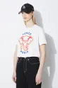 бял Памучна тениска Kenzo Elephant Loose T-Shirt