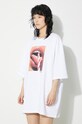 Bombažna kratka majica Fiorucci Mouth Print Boxy T-Shirt bela W01FPTSH102CJ01WH04