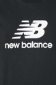 Odzież New Balance t-shirt bawełniany Sport Essentials WT41502BK czarny