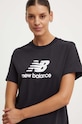 New Balance tricou din bumbac Sport Essentials negru WT41502BK