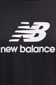 New Balance tricou din bumbac Sport Essentials WT41502BK negru