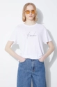 white KSUBI linen t-shirt Script Klassic Women’s