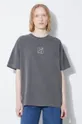 gray KSUBI cotton t-shirt Stacked Oh G Ss Tee Charcoal Women’s