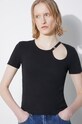 Majica kratkih rukava KSUBI Arise Cut Out Ss Tee Black WSP24TE012 crna