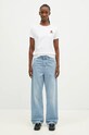 Бавовняна футболка Kenzo Boke Crest Classic T-Shirt FC62TS0124SO.01 білий