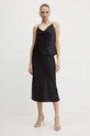 Шёлковый топ Custommade Yvette 999756114 чёрный AW24