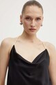 Одежда Шёлковый топ Custommade Yvette 999756114 чёрный