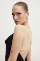 Custommade top de mătase Yvette 999756114 negru
