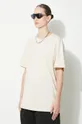 beige JW Anderson t-shirt in cotone Logo Embroidery T-Shirt