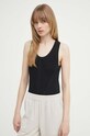 Топ Bruuns Bazaar GallberryBBIlyana knit top чорний BBW3925