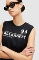 AllSaints top din bumbac ACCESS IMOGEN TANK W090JA negru SS24