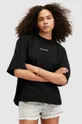 μαύρο Βαμβακερό μπλουζάκι AllSaints DISC AMELIE TEE Γυναικεία