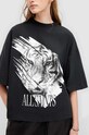 AllSaints t-shirt bawełniany PROWL AMELIE TEE W086JA czarny SS24