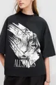 Хлопковая футболка AllSaints PROWL AMELIE TEE чёрный