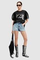 Tričko AllSaints ROSEKIS TOMMI TEE W019JA černá