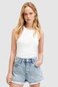 AllSaints top SOFIA TANK sima fehér WM567Z
