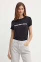 Pamučna majica Calvin Klein Jeans crna J20J220253