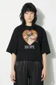 μαύρο Βαμβακερό μπλουζάκι Undercover Tee Γυναικεία