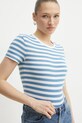 Boss Orange tricou din bumbac albastru 50504192