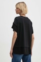 Îmbrăcăminte Sisley tricou 33D6L106D negru