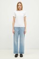 Хлопковая футболка Maison Kitsuné Baby Fox Patch Regular Tee Shirt MW00110KJ0008 белый