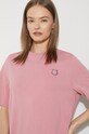 Maison Kitsuné cotton t-shirt Bold Fox Head Patch Comfort MW00127KJ0119 pink