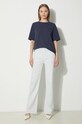 Maison Kitsuné cotton t-shirt Bold Fox Head Patch Comfort MW00127KJ0119 navy AA00