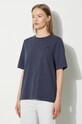 Maison Kitsuné cotton t-shirt Bold Fox Head Patch Comfort navy MW00127KJ0119