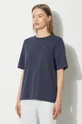 blu navy Maison Kitsuné t-shirt in cotone Bold Fox Head Patch Comfort