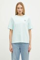 Бавовняна футболка Maison Kitsuné Bold Fox Head Patch Comfort бірюзовий MW00127KJ0119