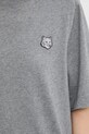 Maison Kitsuné t-shirt bawełniany Bold Fox Head Patch Comfort szary MW00127KJ0119