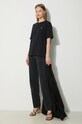 Maison Kitsuné cotton t-shirt Bold Fox Head Patch Comfort MW00127KJ0119 black AW24