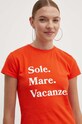 Футболка Drivemebikini Sole Mare Vacanze оранжевый 2022.DRV.024.HR