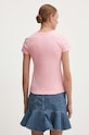 Ρούχα Βαμβακερό μπλουζάκι Drivemebikini Paradiso 2020.DRV.002.LCB ροζ