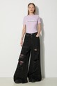 Футболка Sisley Bubble Gum Logo Fitted WE64TR310P рожевий SS24