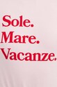 Drivemebikini tricou din bumbac Sole Mare Vintage 2015.DRV.001.PR roz