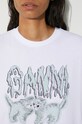GANNI cotton t-shirt Basic Jersey Love Cats Relaxed T-shirt T3917