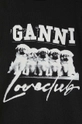 Bavlněné tričko GANNI Thin Jersey Puppy Love Relaxed T-shirt T3924